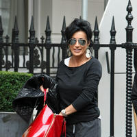 Nancy Dell'Olio is seen leaving a medical building on Harley Street | Picture 101274